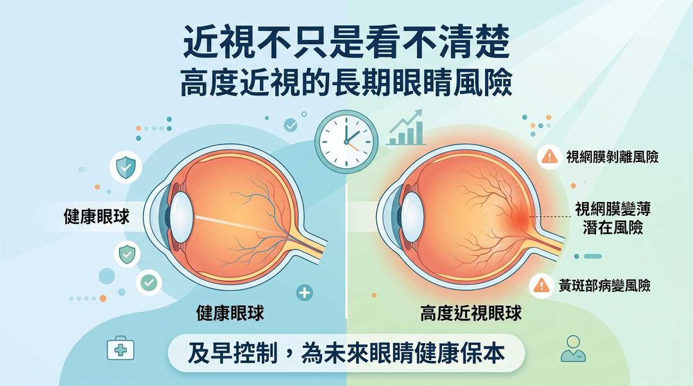 近視不只是看不清楚：高度近視如何影響孩子未來的眼睛健康