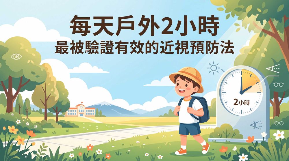 每天戶外2小時：最被驗證有效的近視預防法