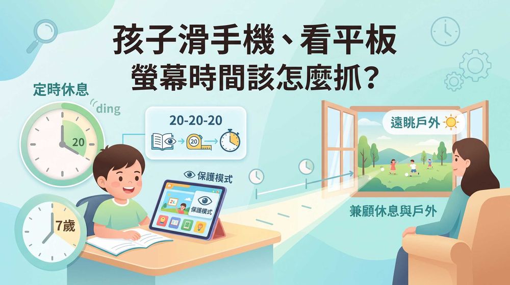 孩子滑手機、看平板，螢幕時間到底該怎麼抓？