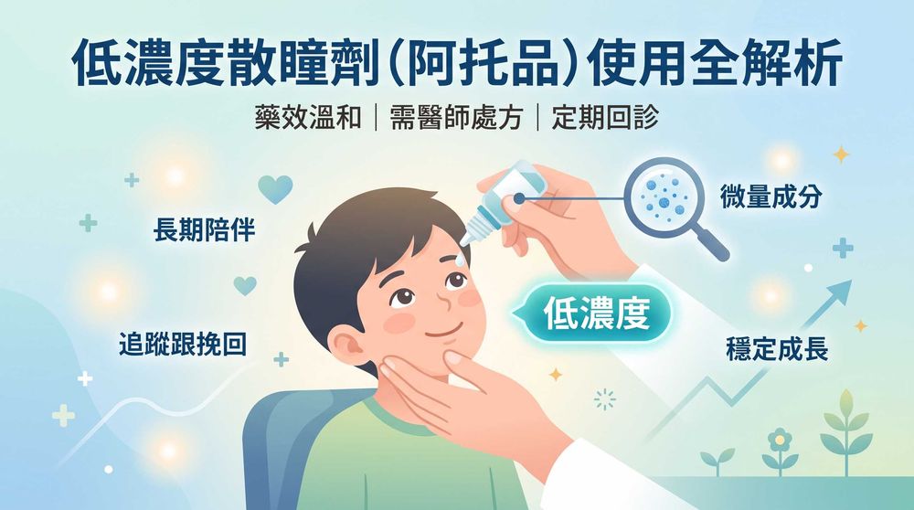 低濃度散瞳劑（阿托品）全解析：家長常見的舊印象，該更新了