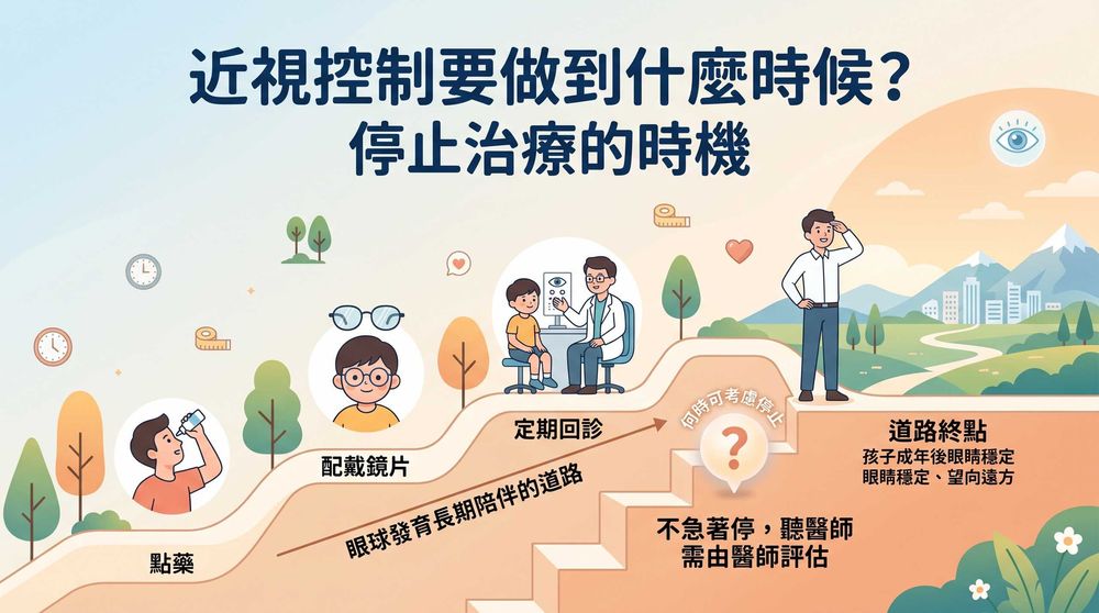 近視控制要做到什麼時候？停止治療的時機該怎麼判斷