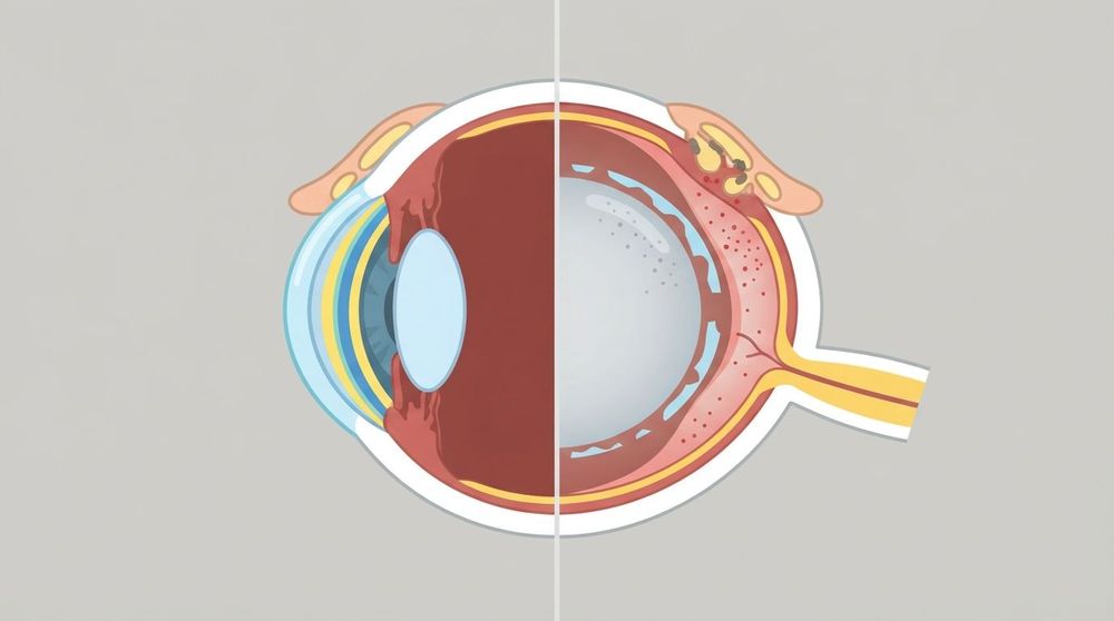 正常眼睛 vs 乾眼症眼睛：解剖與生理的全面比較